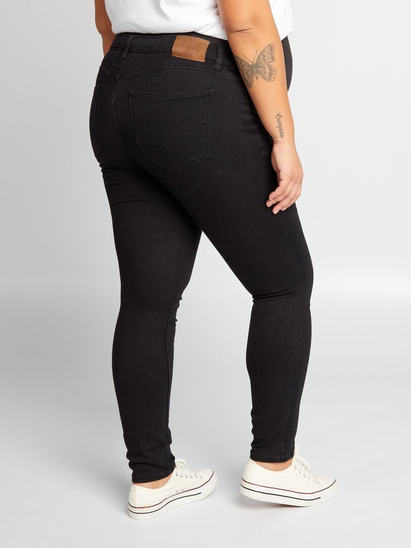 Calça jeans skinny para gestantes - PRETA