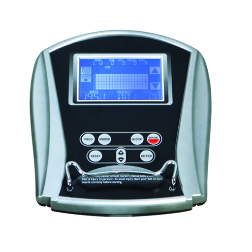 Ligfiets met magnetische weerstand en groot lcd-scherm.