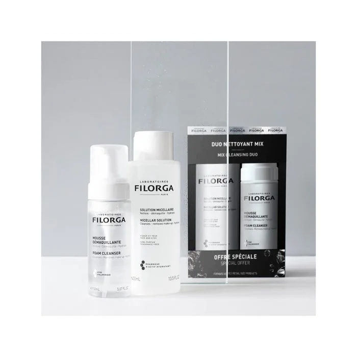 FILORGA Duo Nettoyant Filorga 2x150 ml Nettoie, démaquille et hydrate