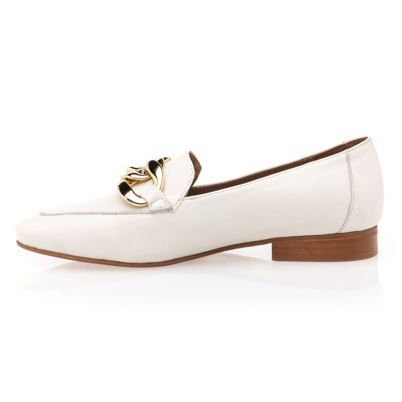 Mocasines/zapatos náuticos beige para mujer