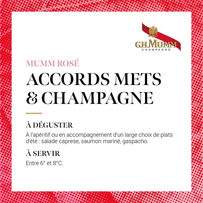 Mumm Rosé Champagne - 75 cl x3