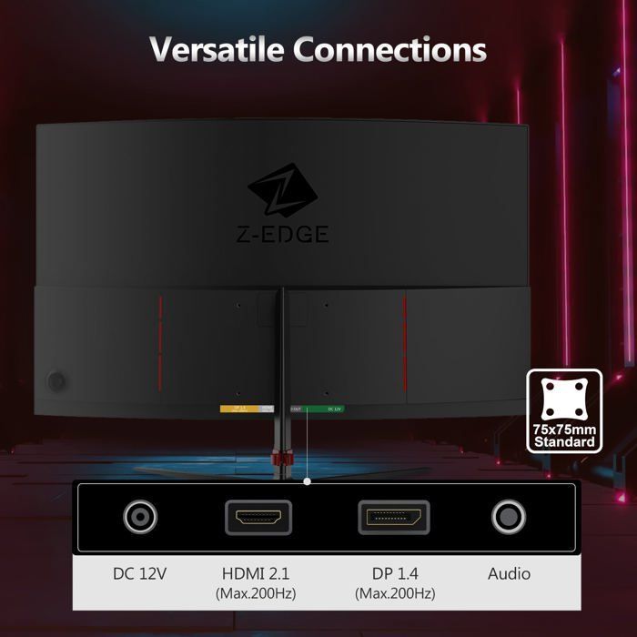 Z-EDGE UG24 Curved PC Gaming Monitor 24