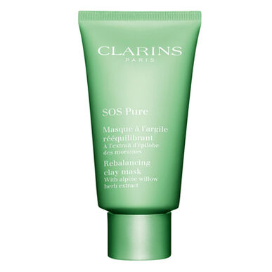 Clarins SOS Pure Masque l'Argile Rééquilibrant tasapainottava savinaamio rasvaiselle iholle 75 ml 75 ml