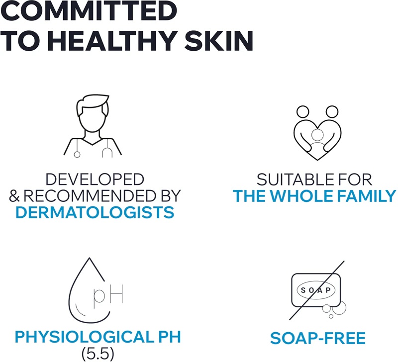 Uriage Hygiène ypač sodrus dermatologinis valomasis gelis veidui ir kūnui