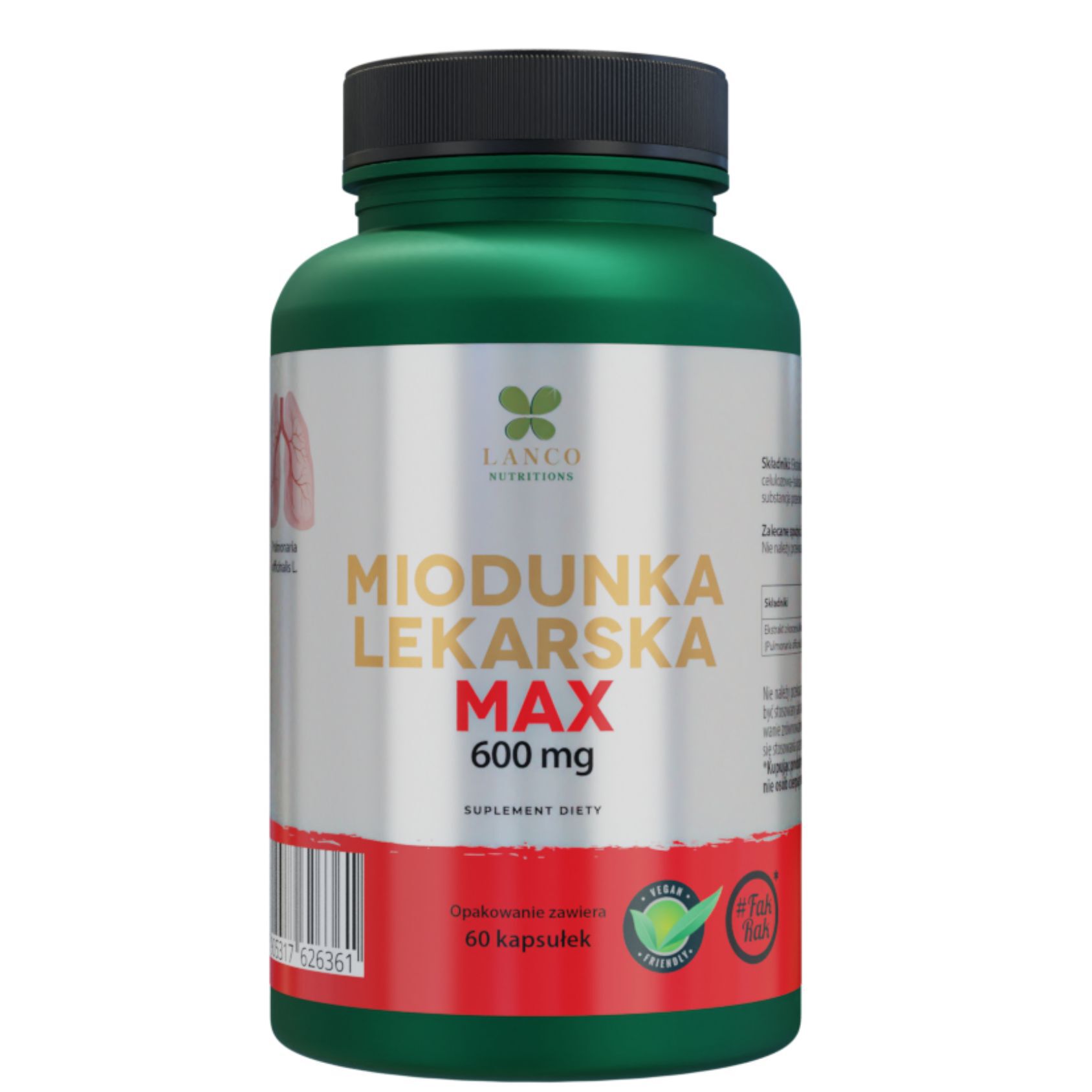 Lanco Nutritions Miodunka Lekarska Max 600Mg