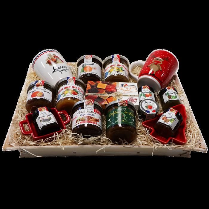 Coffret cadeau plateau petit déjeuner gourmand 1206g Lucien Georgelin