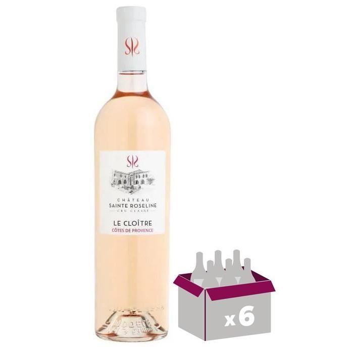 Château Sainte Roseline Cuvée le Cloître Cru classé - Côtes de Provence - Vino rosado x6 2024
