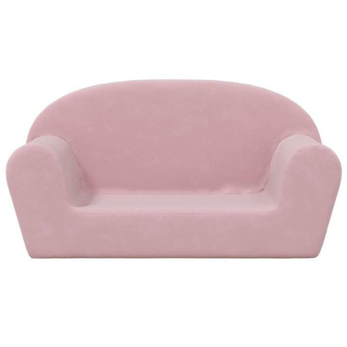 vidaXL Canapé pour Enfants 2 Places, Mini-canapé avec Housse Amovible, Canapé pour Tout-petits, Meuble de Chambre d'Enfant, 356991
