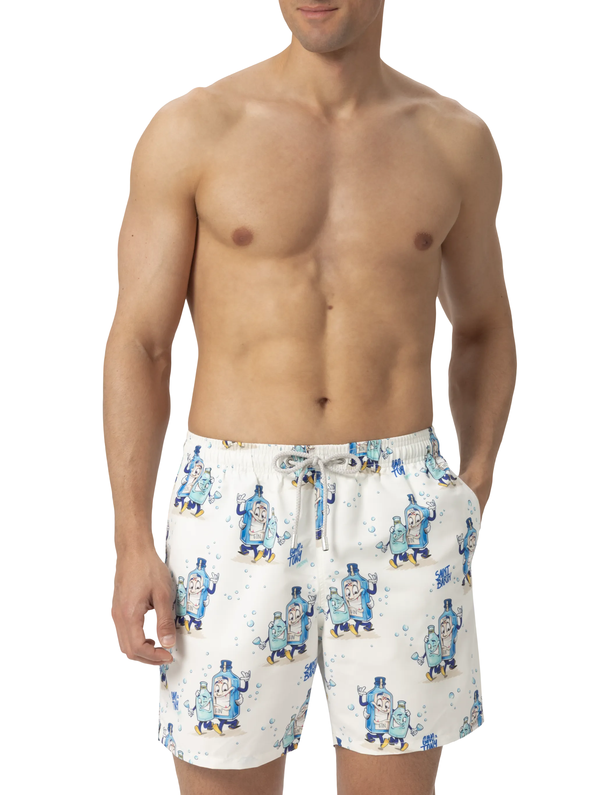 Gustavia midi-badpak met cocktailprint | CRYPTOPUPP
