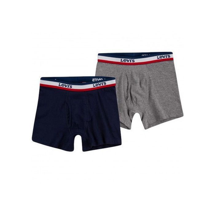 Pack de 2 boxers junior Levi's gris et bleu marine - L