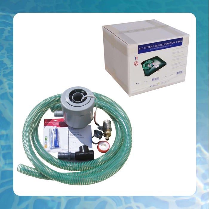 Récupérateur d'Eau Citerne Souple - EDENEA - Kit Complet Prêt à poser - 200 Litres - Multi Usages Jardinage Bricolage