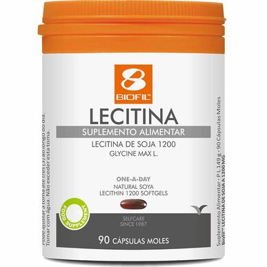Cápsulas de suplemento Biofil con lecitina de soja, 90 cápsulas, 90 cápsulas