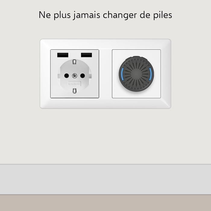 Wireless doorbell - with 2 compact plug-in receivers - 200-meter range - IP65 waterproof - 64 melodies - Black