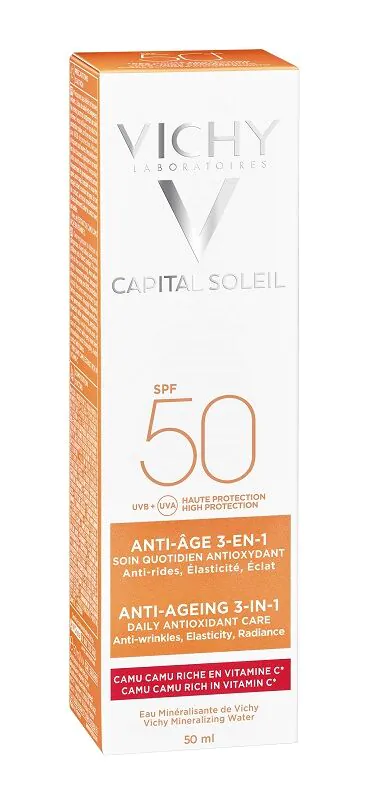 Vichy Capital Soleil Przeciwstarzeniowy krem do twarzy SPF50