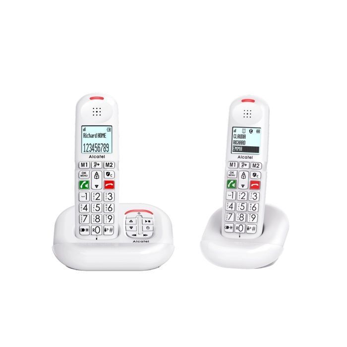 Alcatel Telephone sans fil duo dect blanc - XL685DUOBLANC