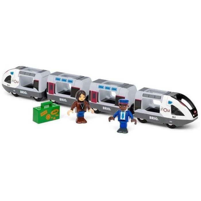 Treno SNCF TGV INOUI - BRIO - Set di binari in legno - Età 3+ - 36087