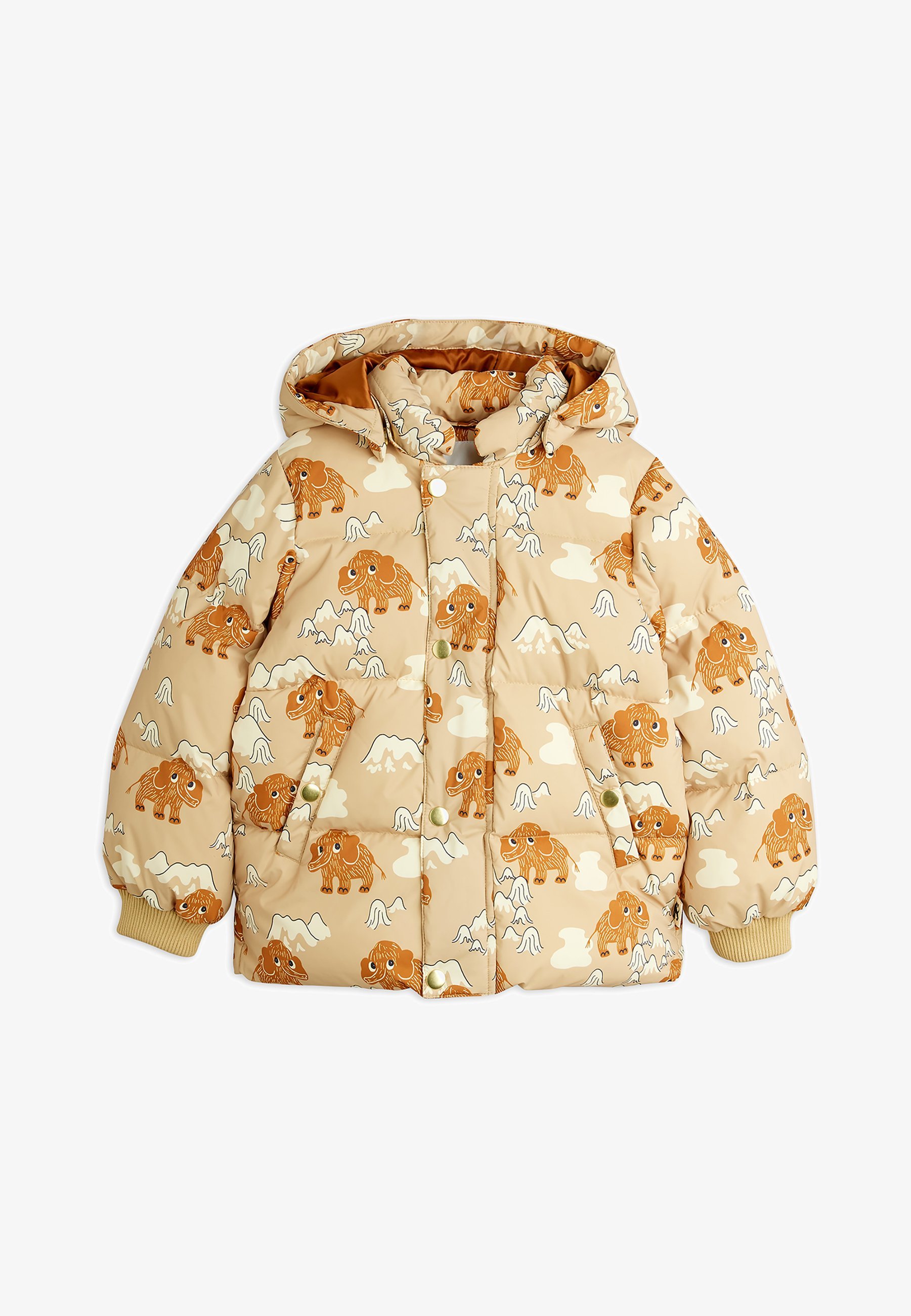 Doudoune à capuche unisexe Mini Rodini MAMMOTHS - Veste d'hiver - beige
