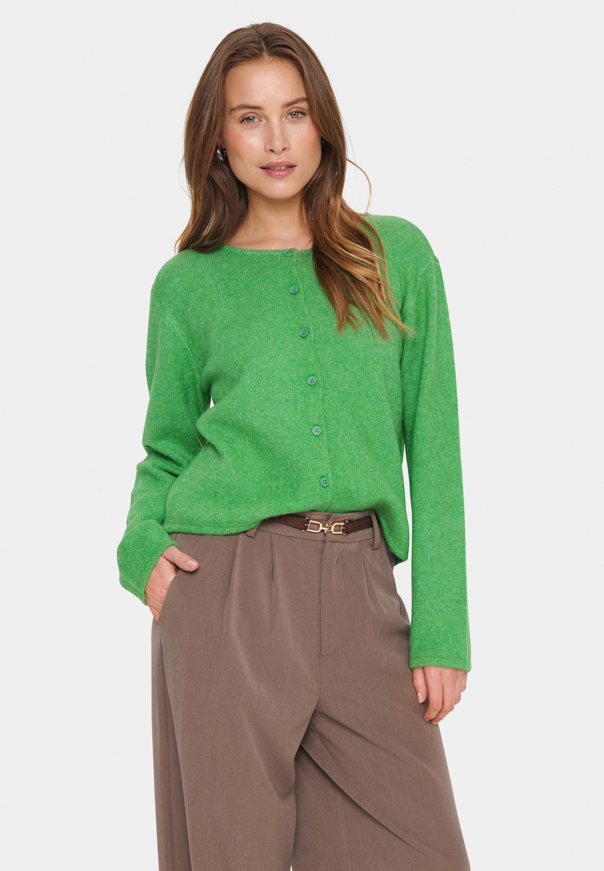 Saint Tropez LARNA - Cardigan - greenbriar