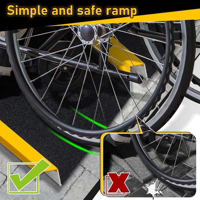 Rampa de carga Bettizia 2X Rampa de acceso para sillas de ruedas para coche y motocicleta RAMPA DE CARGA