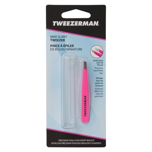 Tweezerman Mini slīpā pincete Pincete<br>rozā