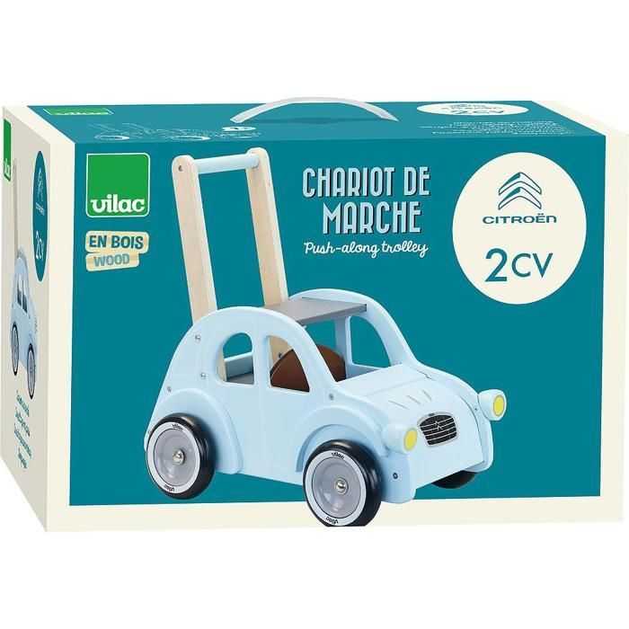 Laufwagen – Vilac – Citroën 2CV – Holz – Rot – Gemischt
