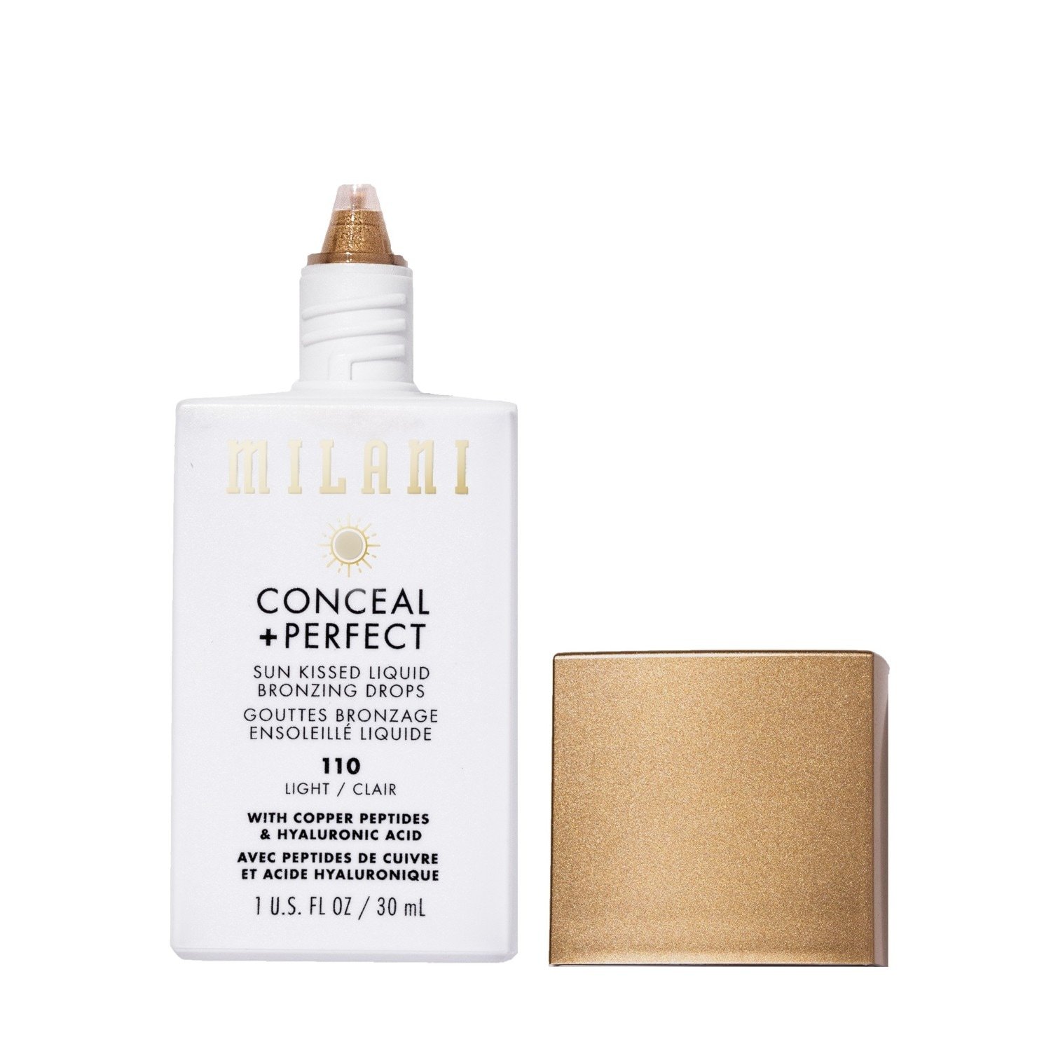 Milani Bronzer Conceal + Perfect Sun Kissed šķidrais bronzeris - 30 ml