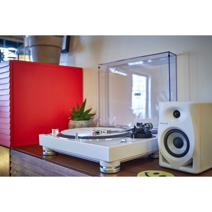 Turntable - PIONEER DJ - PLX-500-K - Analog Sound - 1 USB Output - White