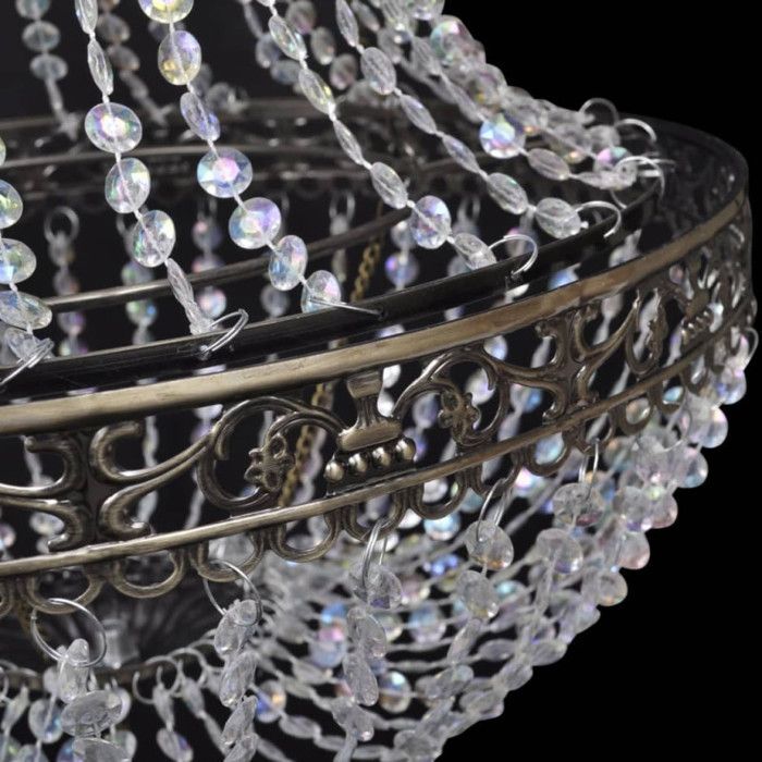 vidaXL Lustre suspendu Crystal 36,5 x 46 cm