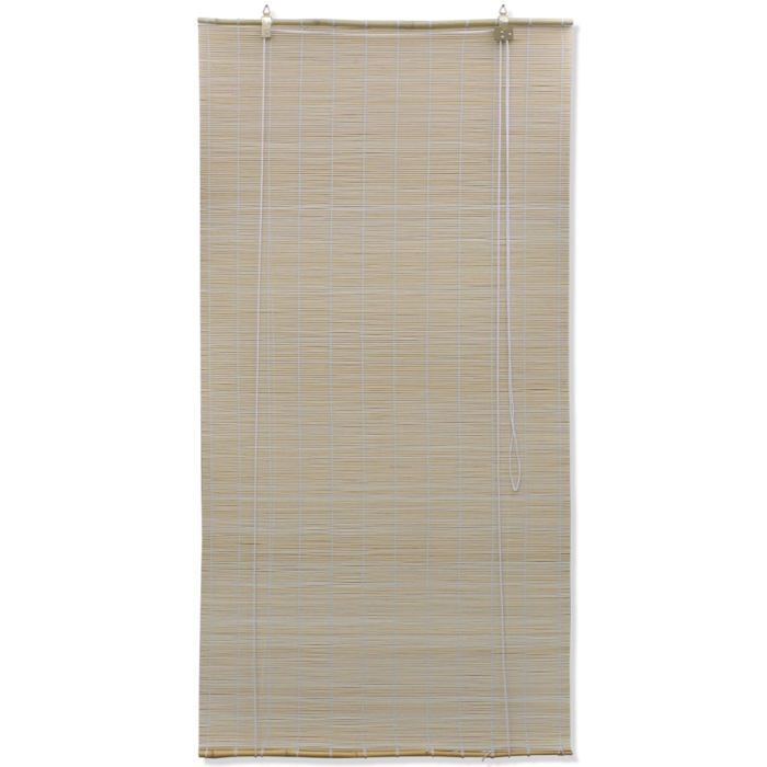 Natural bamboo roller blind 100 x 160 cm window curtain privacy shutter 4102140