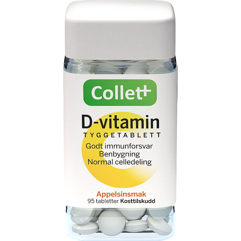 Collett Collett D-vitamin 95 tyggetabletter