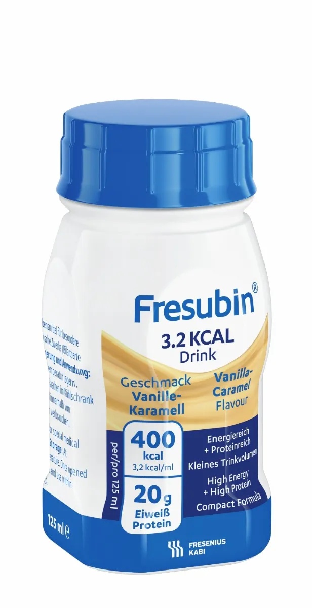 FRESUBIN Fresubin Bebida de vainilla y caramelo de 3,2 kcal 4 x 125 ml para la desnutrición