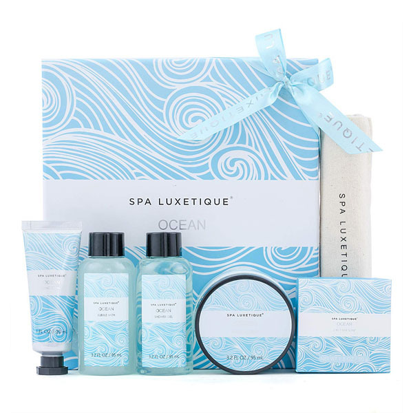 Livingandhome 6-osainen Ocean-saippua-kylpylahjasetti