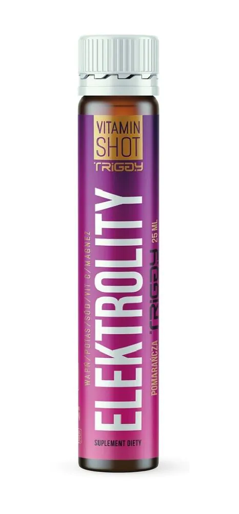 Triggy Vitamin Shot Elektrolity Smak pomarańczowy Płyn w ampułce 25 ml