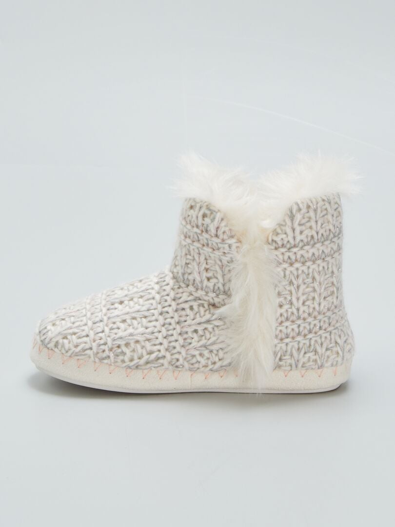 Botines forrados - BEIGE