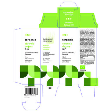 Terpeeninen sitronella-javan eteerinen öljy 10 ml 10 ml