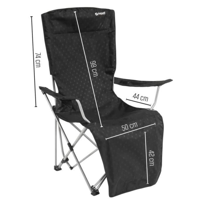 Outwell Catamarca sammenleggbar campingstol, svart 445963