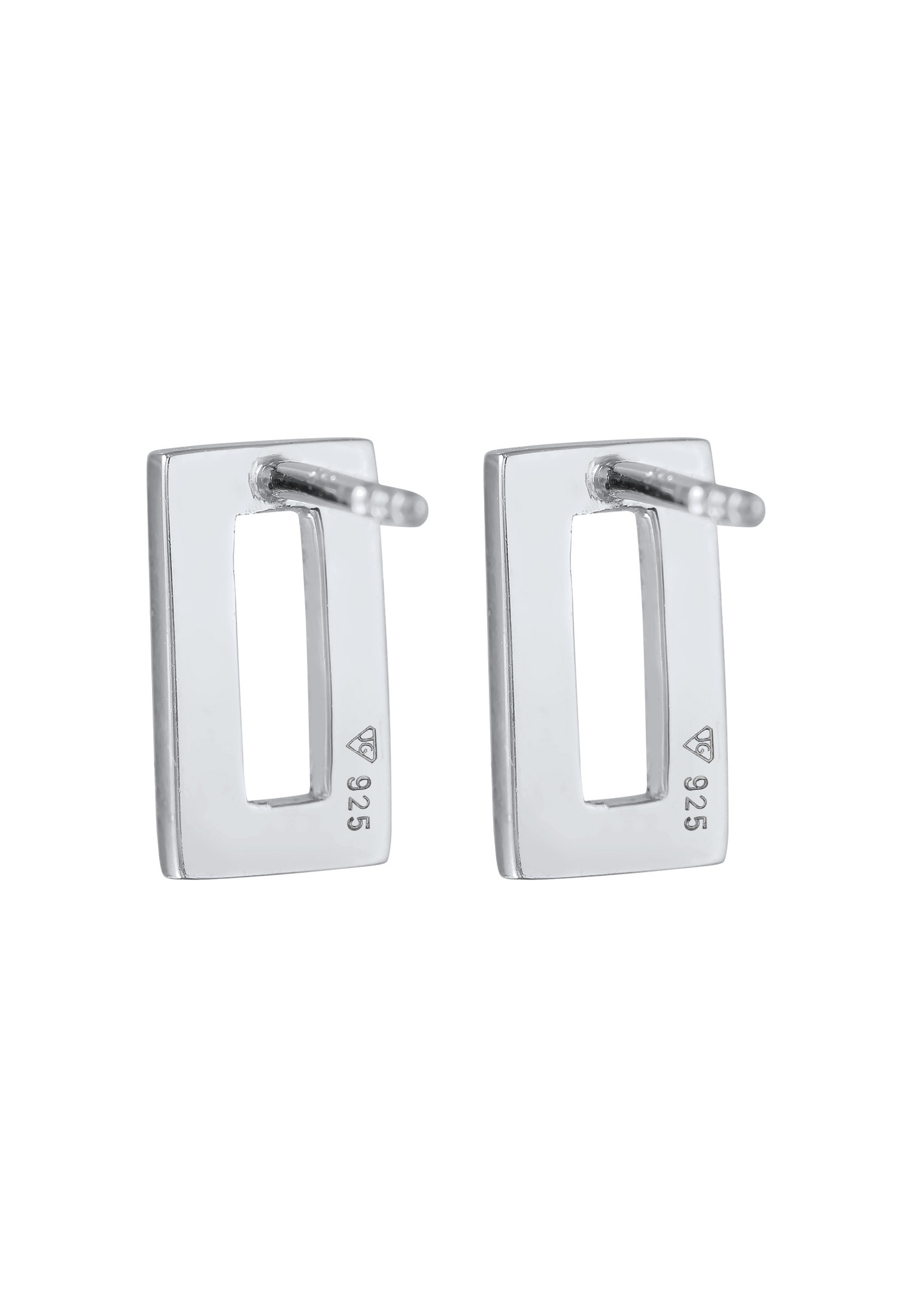 Elli Femmes Boucles d'oreilles Géo avec cristaux en argent sterling 925