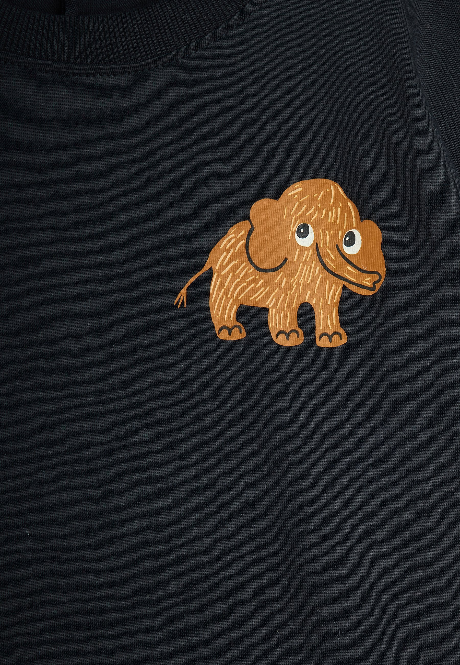 Mini Rodini MAMMOTH TEE UNISEX - Tricou cu imprimeu - negru
