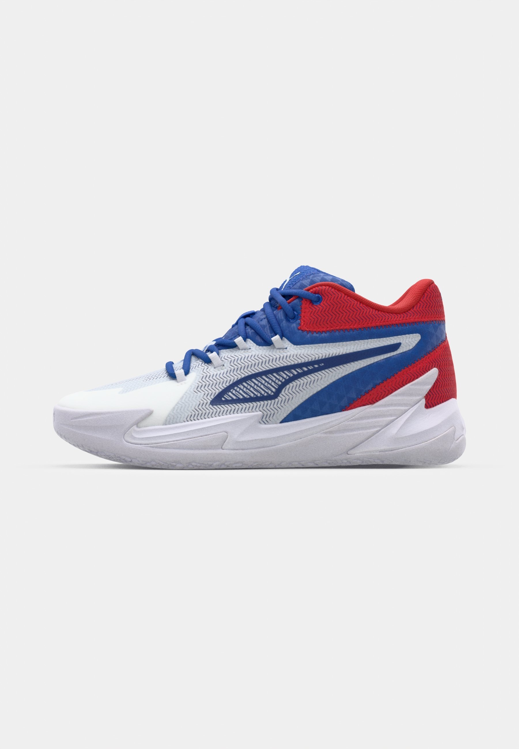 Puma DAGGER - Scarpe da basket - bianco/blu montagna/rosso per sempre