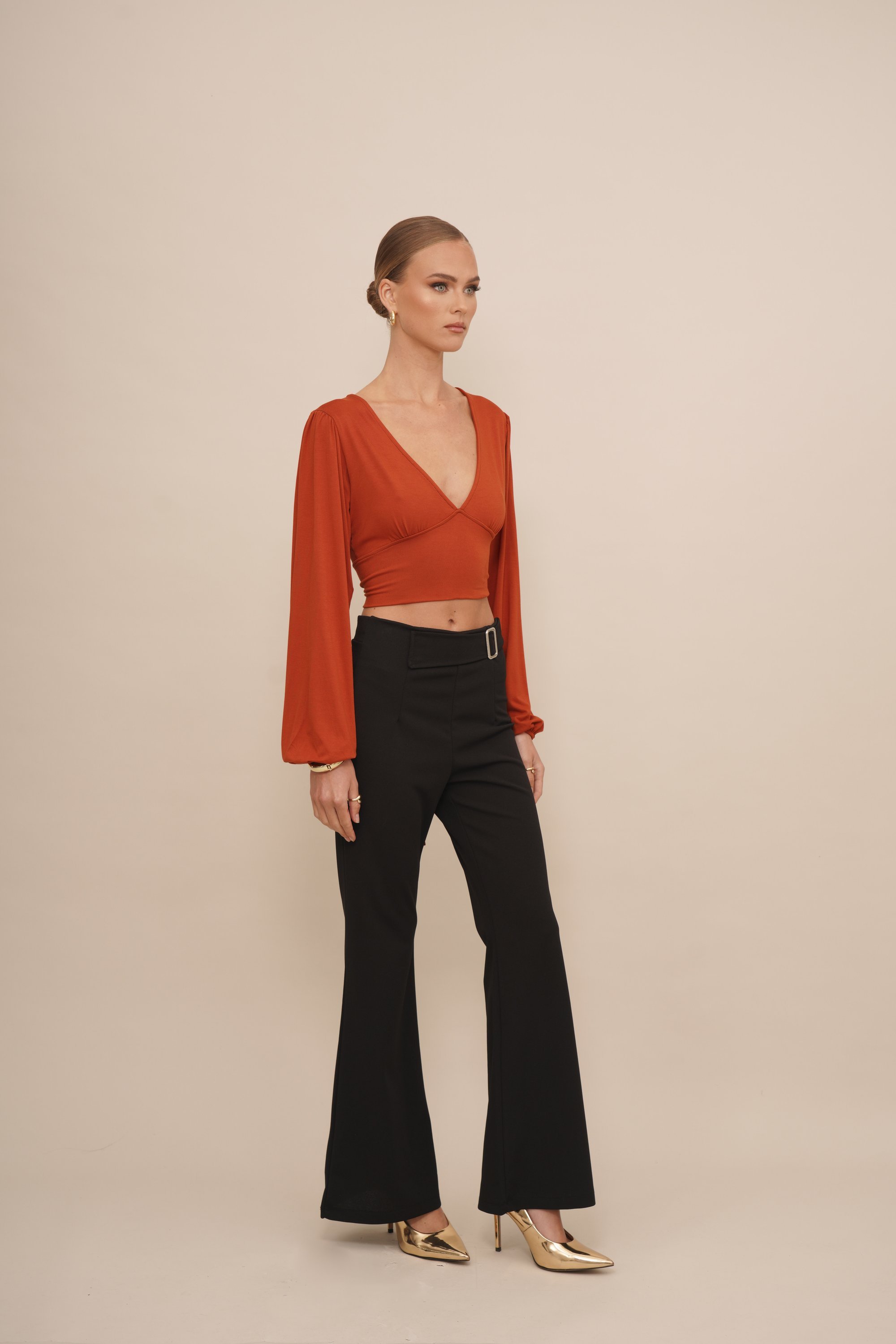 WAL G. CRISSY BACKLESS - Top s dlouhým rukávem - black