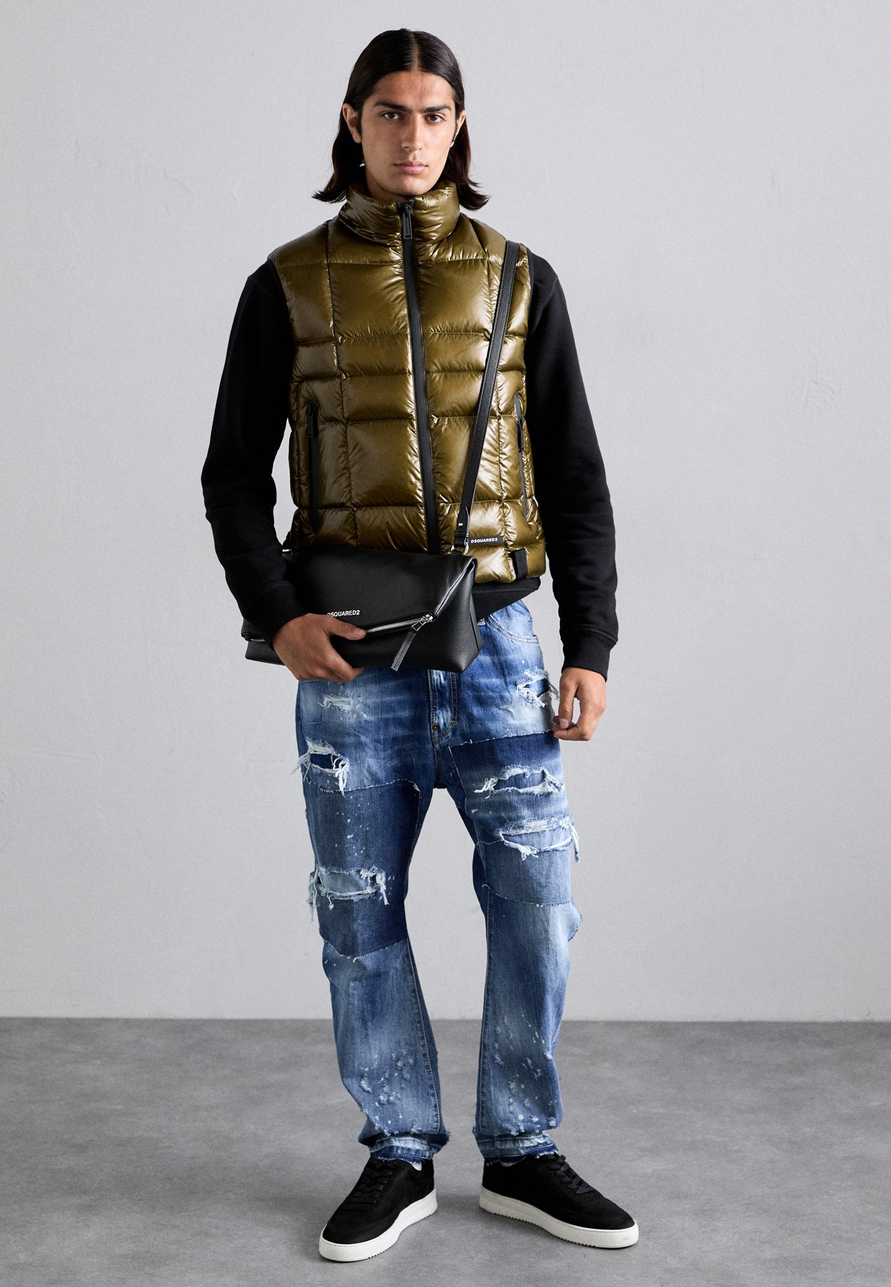 Dsquared2 Torba na ramię - czarna