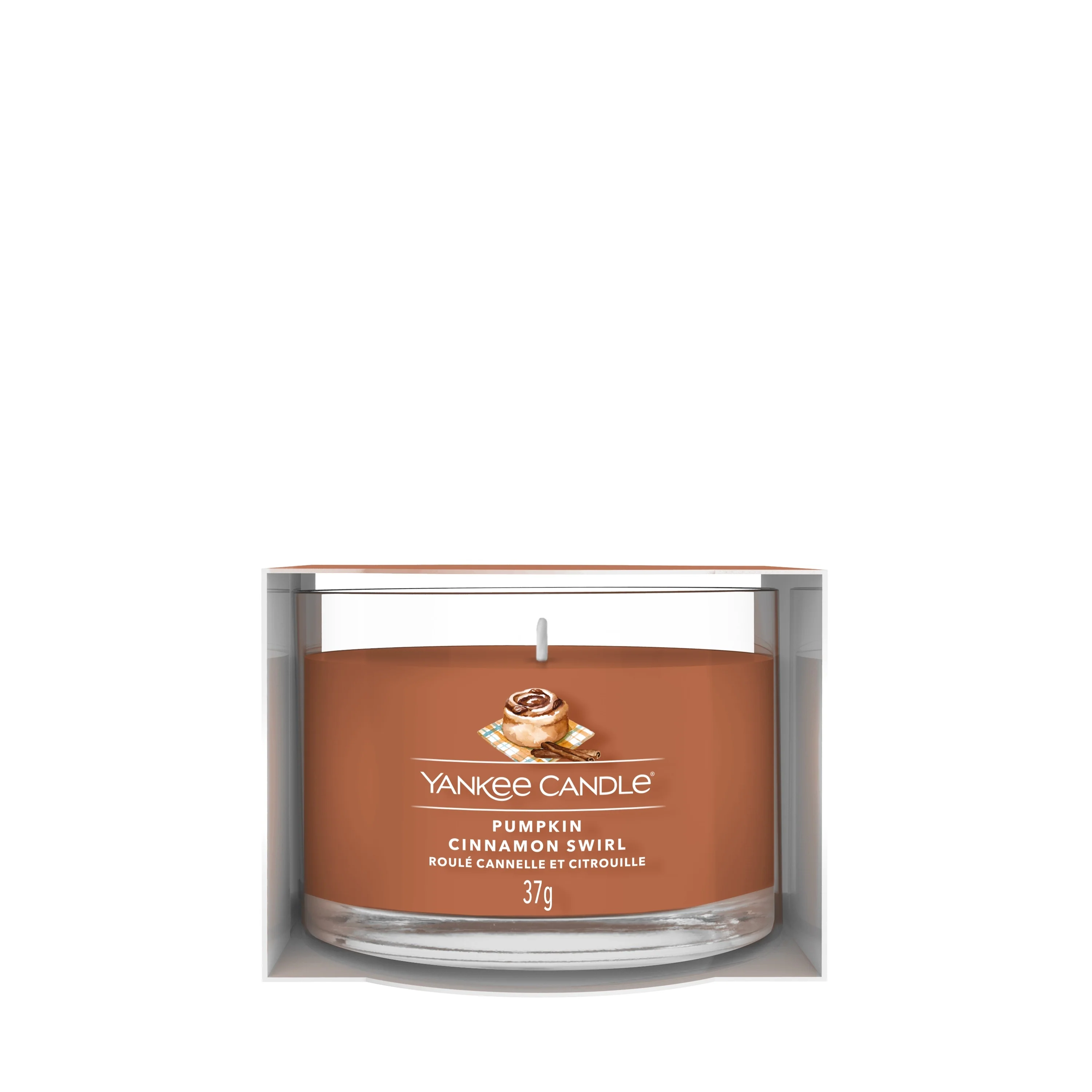 Filled Votive Candles Pumpkin Cinnamon Swirl - Candela Profumata