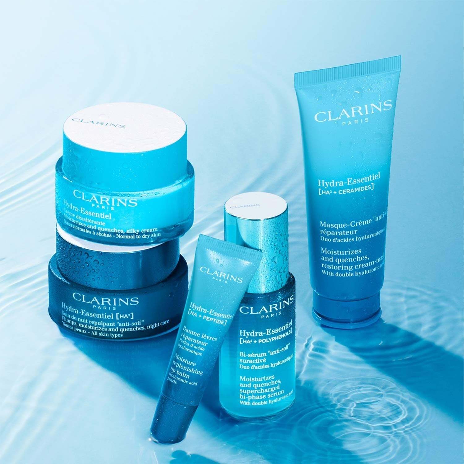 Clarins lūpų balzamas Hydra-Essentiel HA² Hydra-Essentiel [HA] drėkinamasis lūpų balzamas – 15 ml