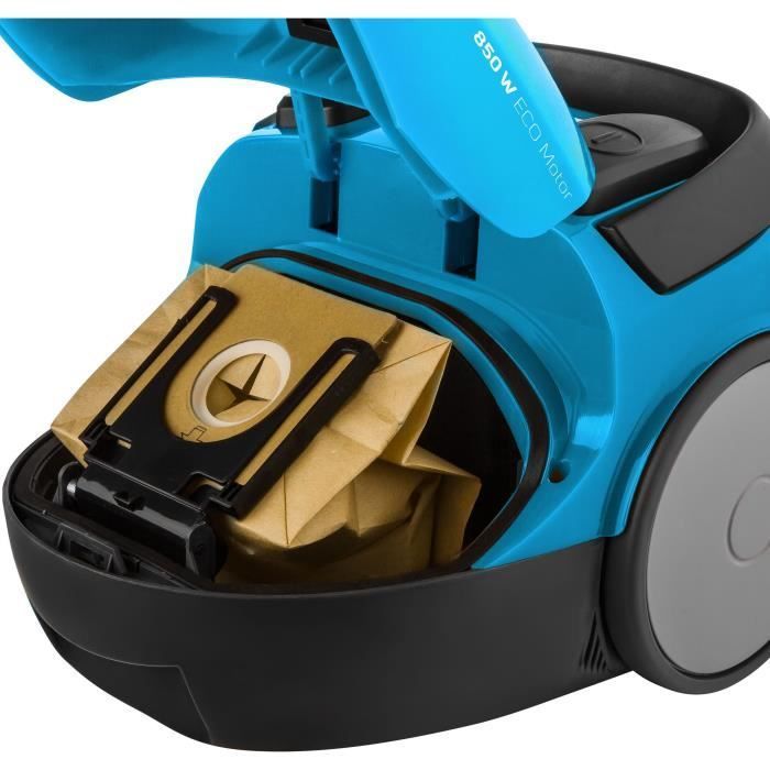 Aspirapolvere a cilindro con sacchetto - SENCOR - SVC 45BL-EUE3 - Motore ECO 850W - 79 dBA - 1,5L - Blu