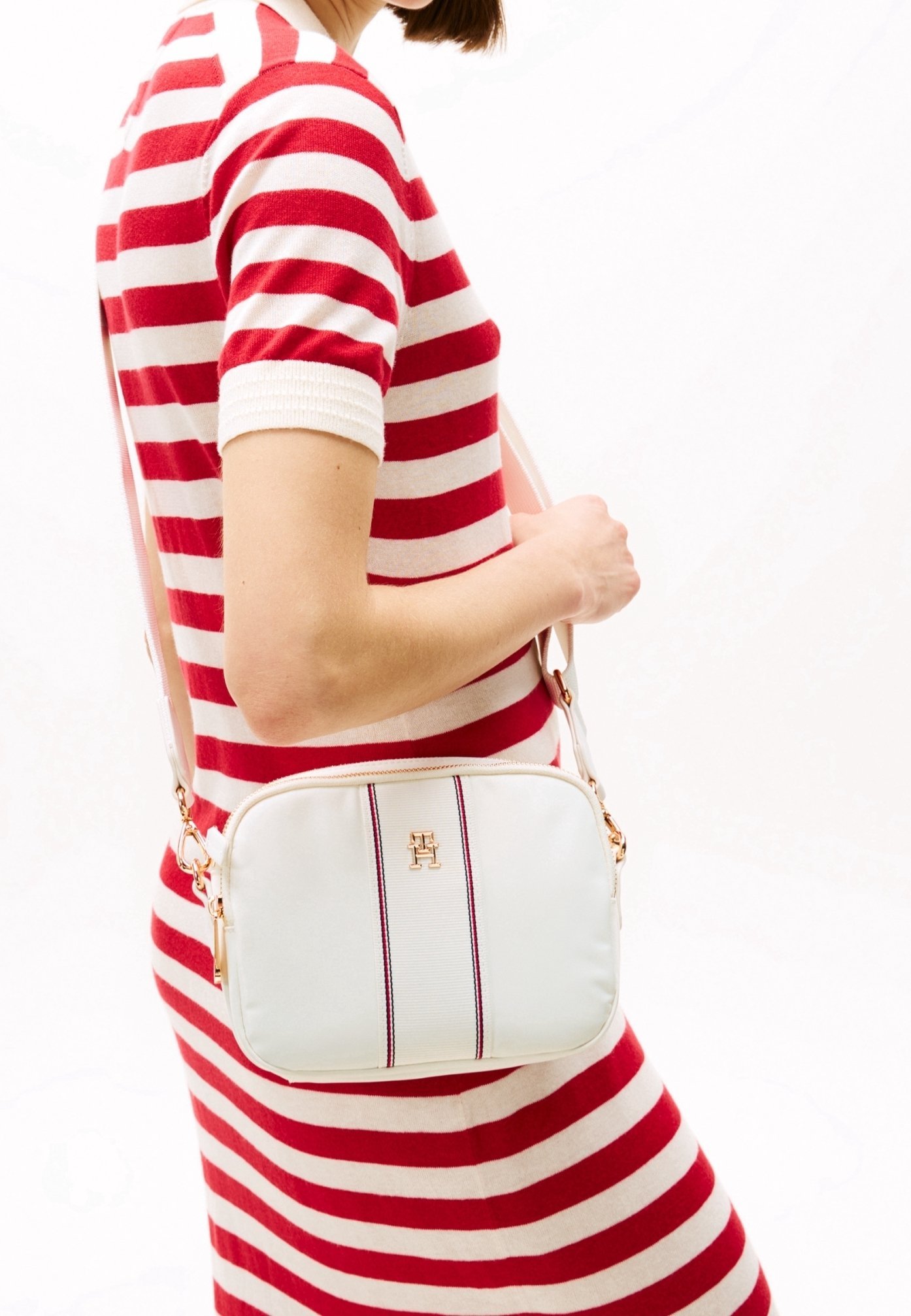 Tommy Hilfiger schoudertas - gebroken wit
