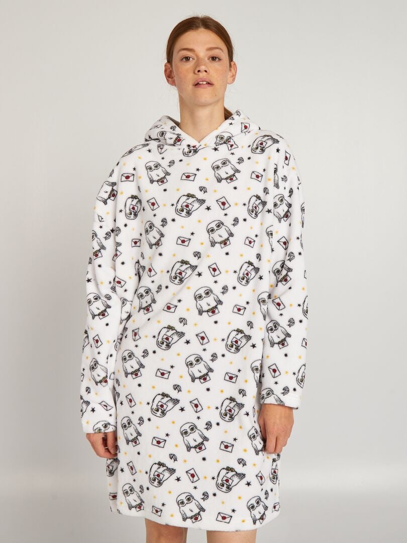 Een 'Harry Potter' Sherpa Hoodie - WIT