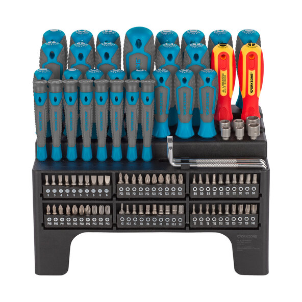 XXL screwdriver and bit set, 100 pieces.