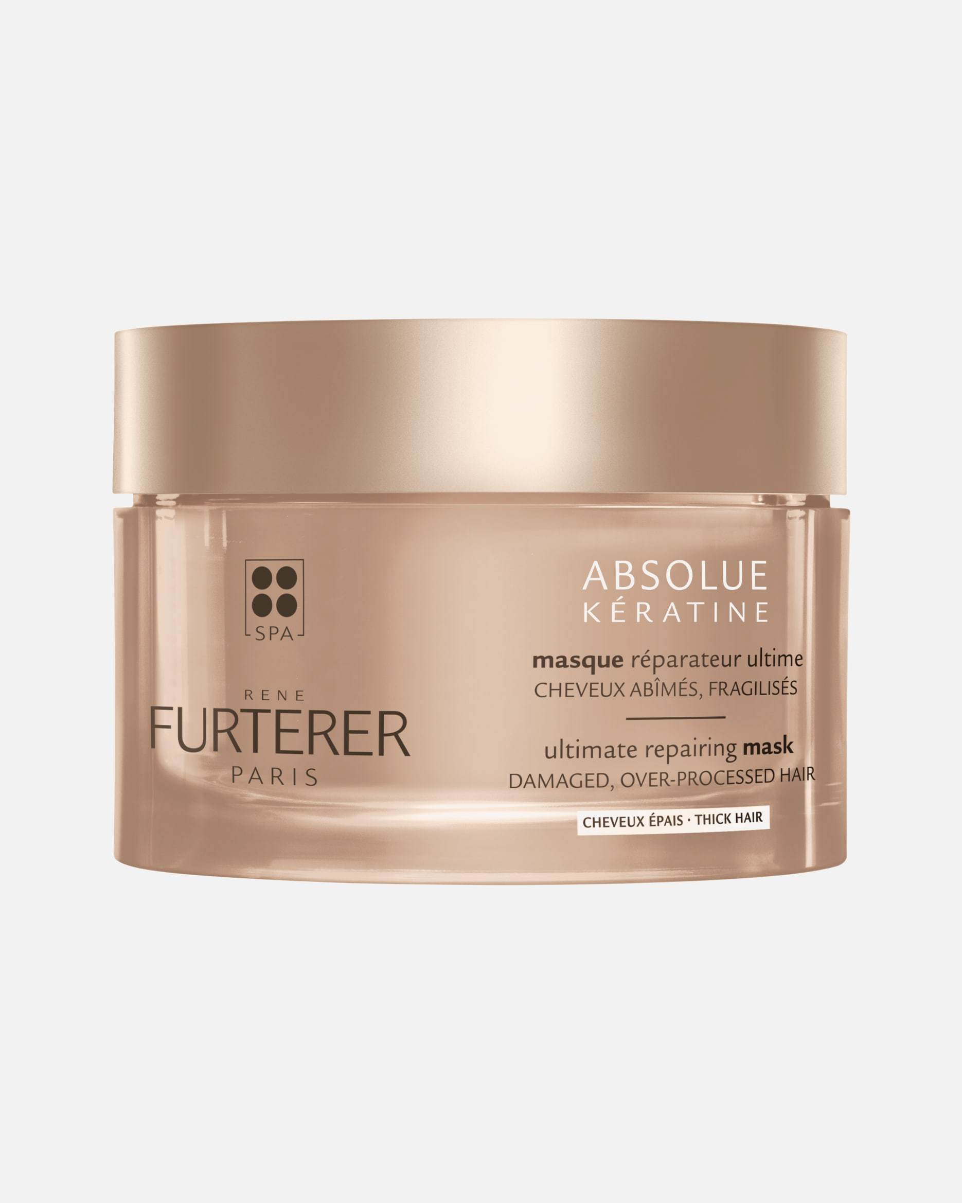 René Furterer Absolue Keratin Ultimate Repairing Hair Mask za goste lase – 200 ml