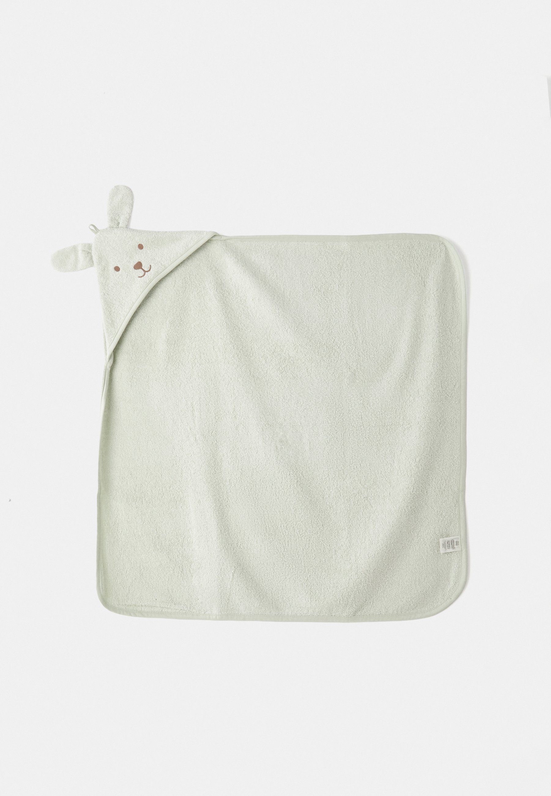 Lindex HÅNDKLÆDEHETTE UNISEX - Badehåndkle - lys støvgrønn