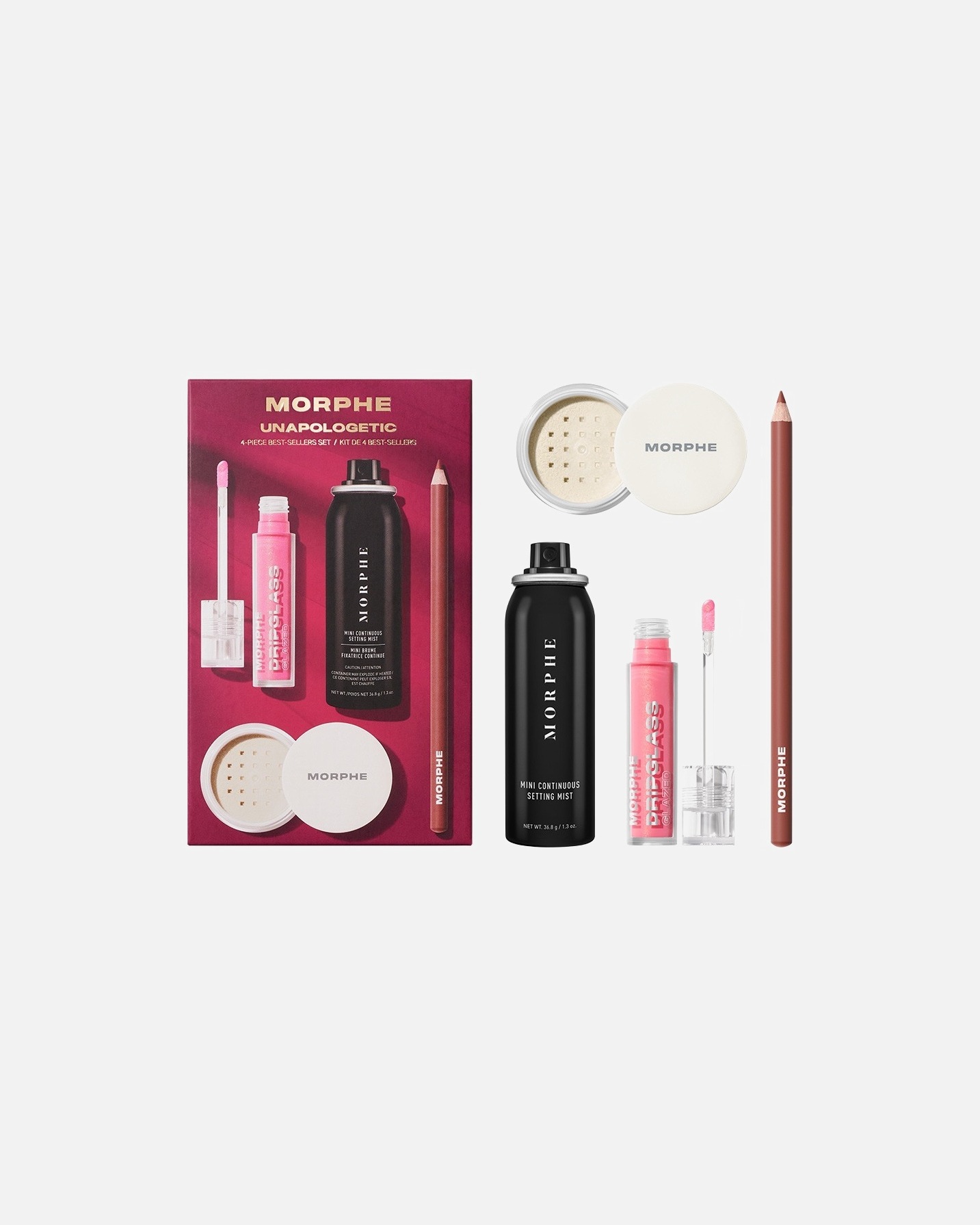 „Morphe Unapologetic“ 4 dalių makiažo rinkinys, bestseleris – 1 dalis